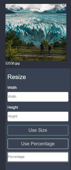 בחירת אופן הכיווץ הרצוי - כיווץ תמונות
